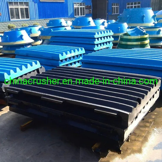 Jaw Crusher Wear Parts High Manganese Steel Jaw Plates, Wedges, Toggle Seats OEM Replacement for C6X, C130, PE Series Global Supplier