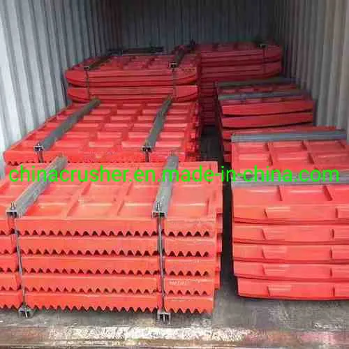 Jaw Crusher Wear Parts High Manganese Steel Jaw Plates, Wedges, Toggle Seats OEM Replacement for C6X, C130, PE Series Global Supplier
