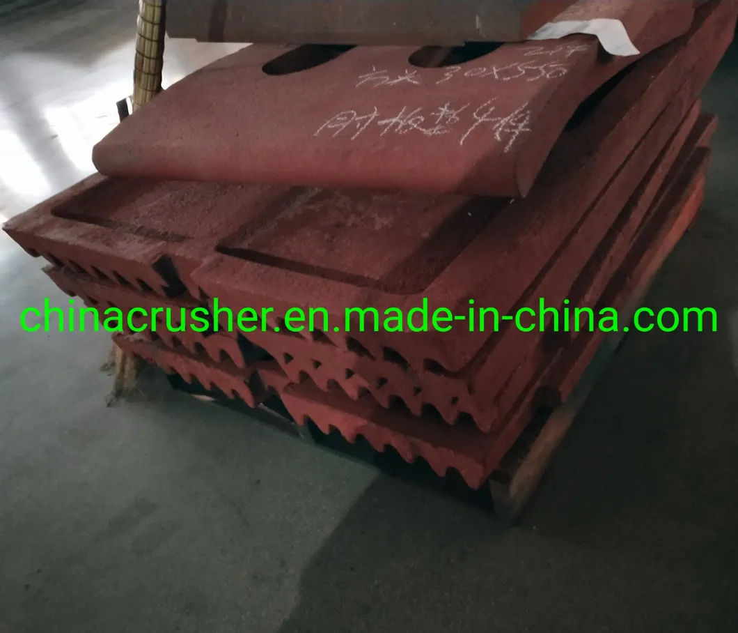 Jaw Plate for Stone Jaw Crusher Casting Wearing Parts
