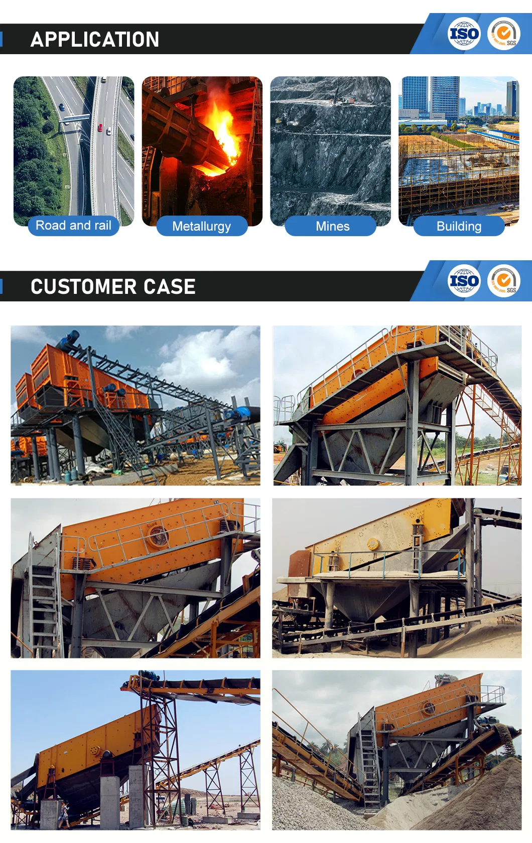Aggregate Vibrating Screen with SGS Certificate for Quarry Mining