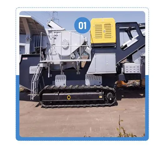 High Productivity Wood Crawler Type Mobile Crusher