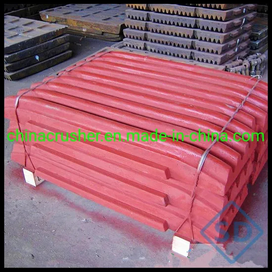 Jaw Plate for Stone Jaw Crusher Casting Wearing Parts