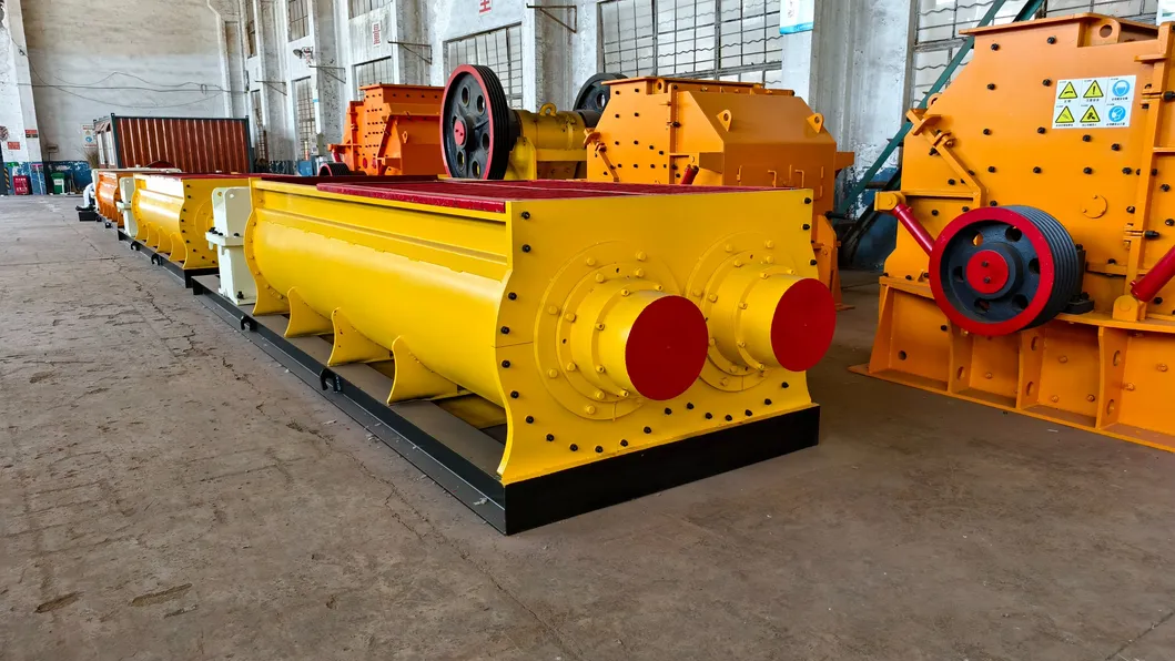 High Efficiency Double Paddle Mixer for Concrete Blocks 5.5kw Motor Low Energy Consumption Design